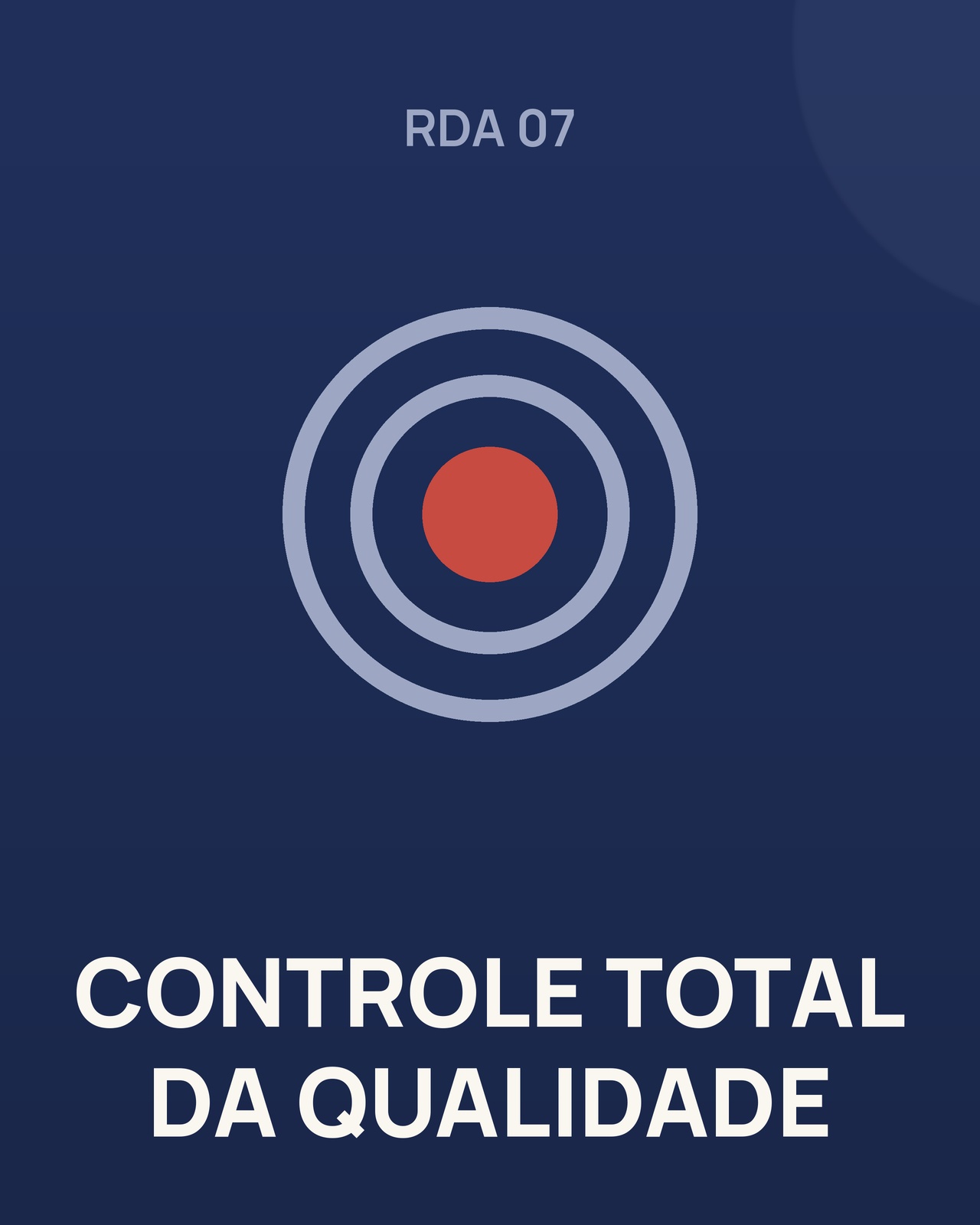 Roda 07: Controle Total da Qualidade