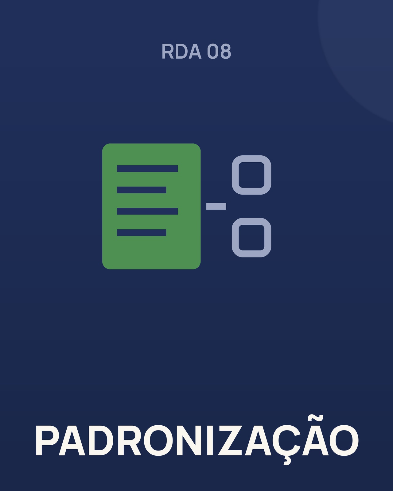 Roda 08: Padronização
