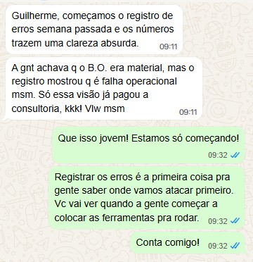 Depoimento de cliente
